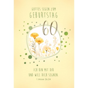 Faltkarte zum 60. Geburtstag  45-3960