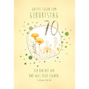 Faltkarte zum 70. Geburtstag  45-3970