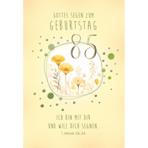 Faltkarte zum 85. Geburtstag  45-3985