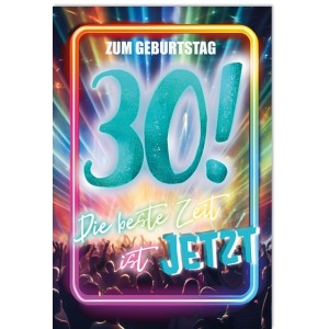 Faltkarte zum 30. Geburtstag  45-4430