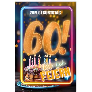 Faltkarte zum 60. Geburtstag  45-4460