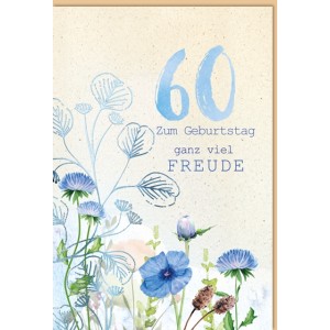 Faltkarte zum 60. Geburtstag  45-4260