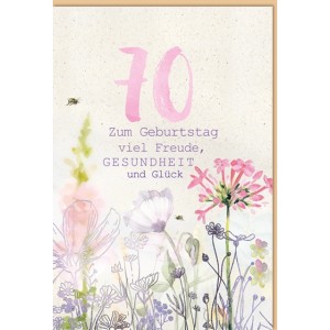 Faltkarte zum 70. Geburtstag  45-4270