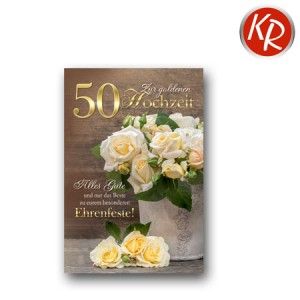 Faltkarte Goldhochzeit 53-0075