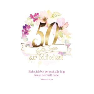 Faltkarte Goldene Hochzeit 53-0147